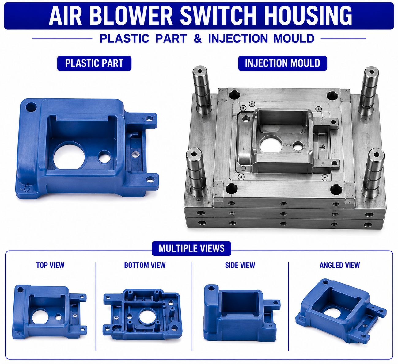 Air Blower Plastic Switch Housing Mould and Moulding Services